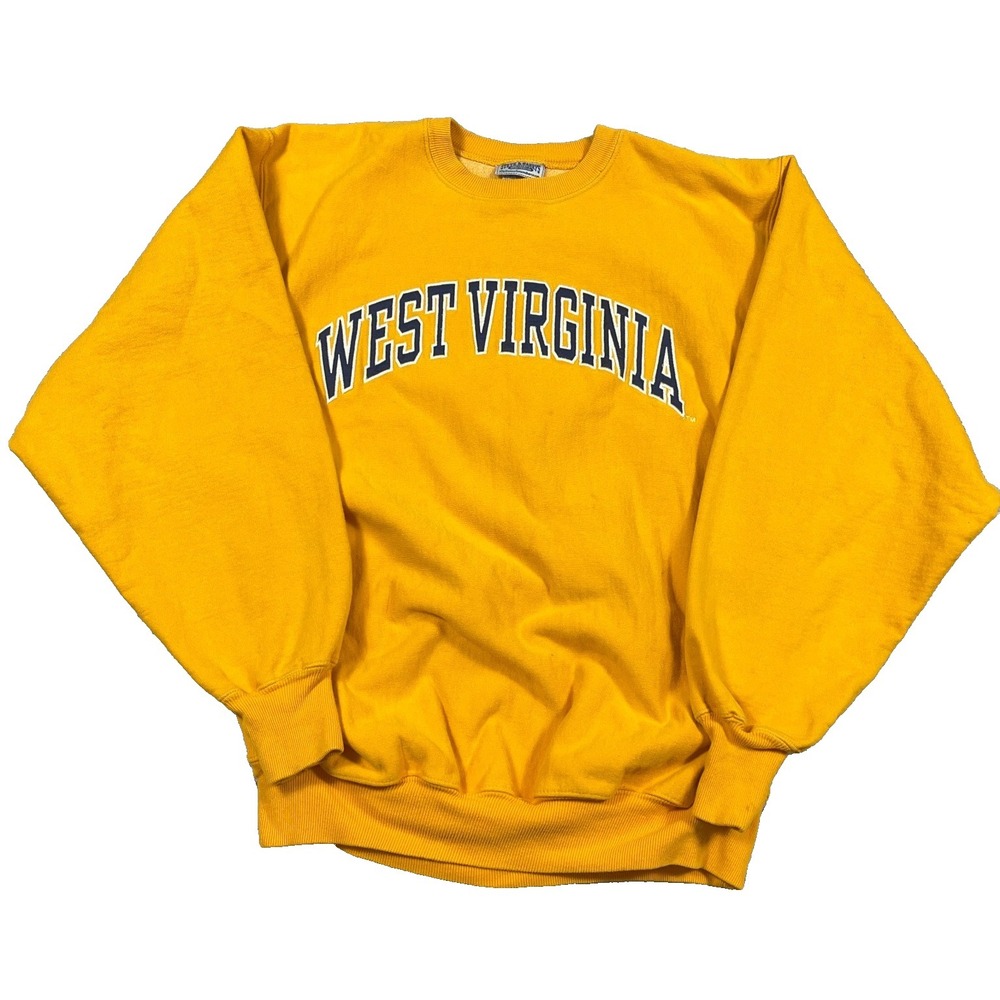 Steve & Barry's Yellow West Virginia Crewneck Sweatshirt